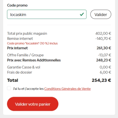 code promo Skiset réservation web