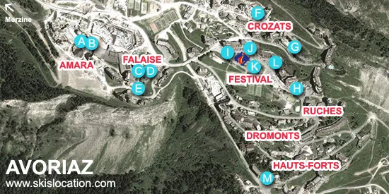 plan Avoriaz station magasins location ski