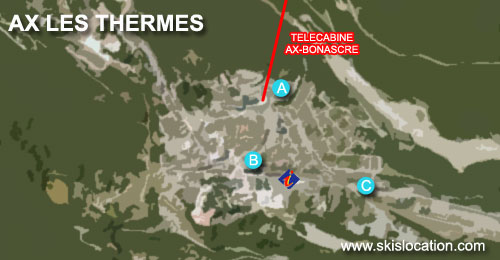 carte plan ax les thermes