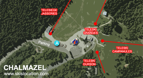 plan chalmazel station de ski magasin location