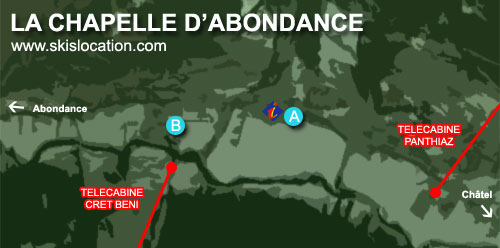 plan chapelle d'abondance station de ski