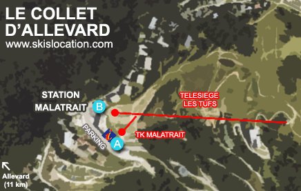 plan collet d'allevard station ski magasins location