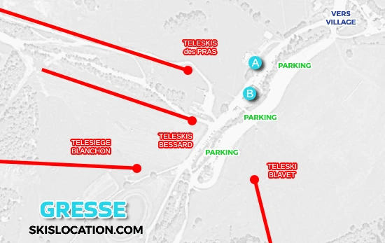 Plan Gresse en Vercors station de ski