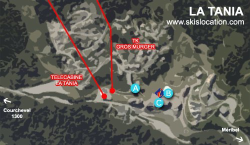 plan la tania station ski