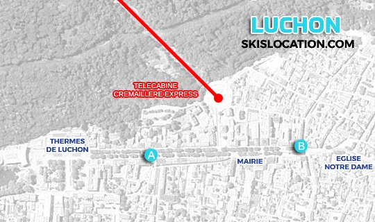 plan luchon station ski magasins location