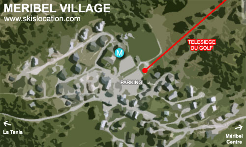 plan méribel village station de ski