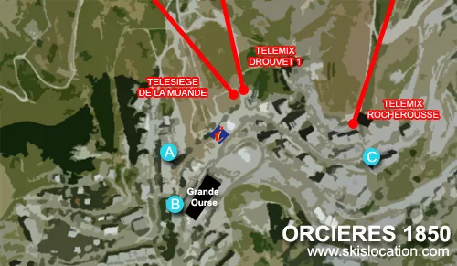 plan orcières location ski