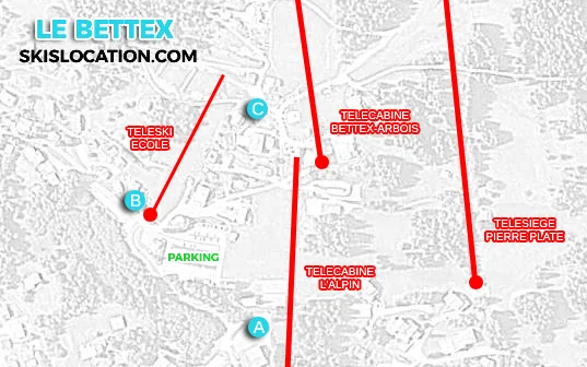 plan saint gervais bettex location ski