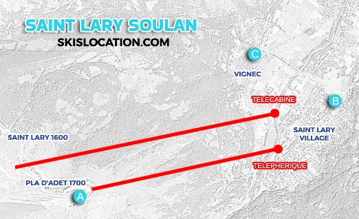 plan saint lary station location ski magasins skiset skimium netski