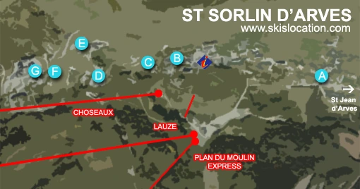 plan saint sorlin d'arves magasins ski location