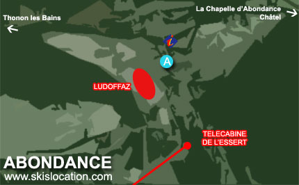 plan station ski abondance