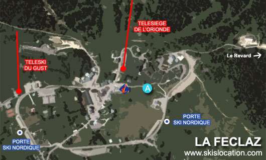 plan station ski La Féclaz Grand Revard