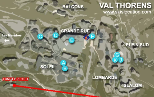 plan val thorens station magasins location de ski