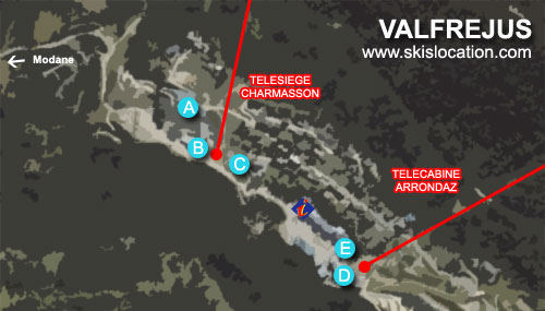 plan valfrejus station de ski magasins location