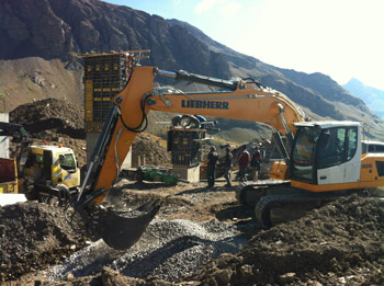 travaux télésiège estaris orcieres 1850